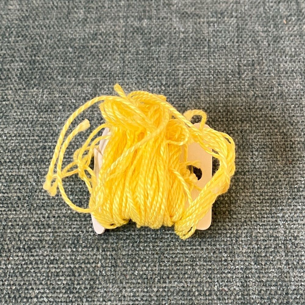 Yellow Needlepoint Thread Yarn
